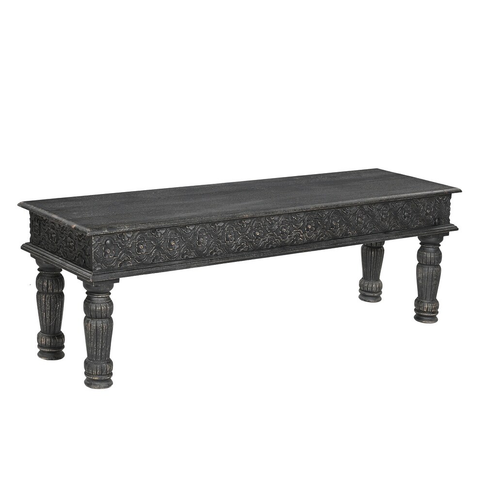 Milton Carved Dining Bench