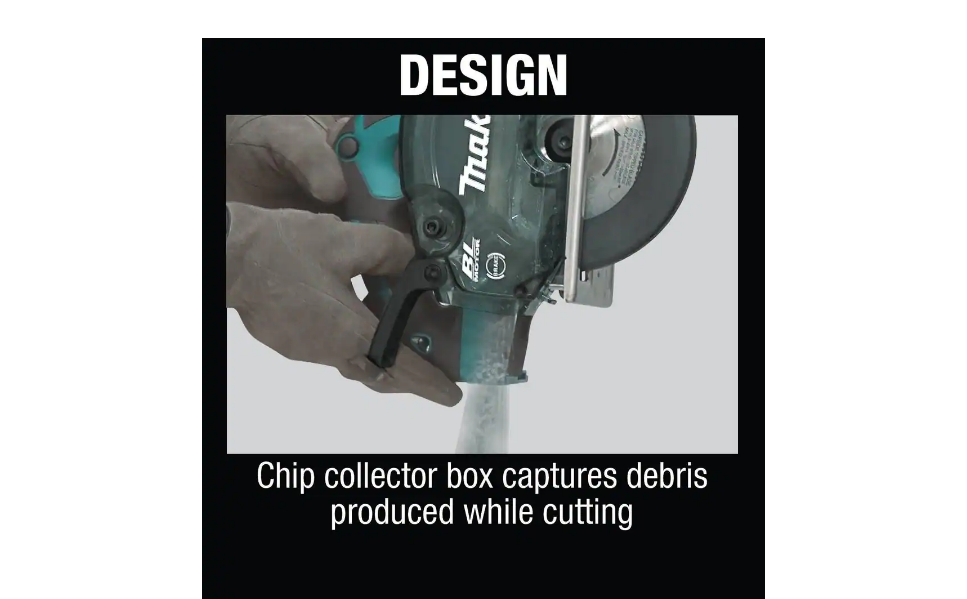 Makita XSC04Z 18-Volt LXT Lithium-Ion Brushless Cordless 5-7/8 in. Metal Cutting Saw with Electric Brake and Chip Collector Tool-Only