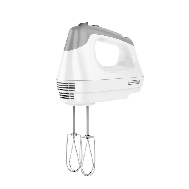 BLACK+DECKER 60-in Cord 6-Speed White Hand Mixer