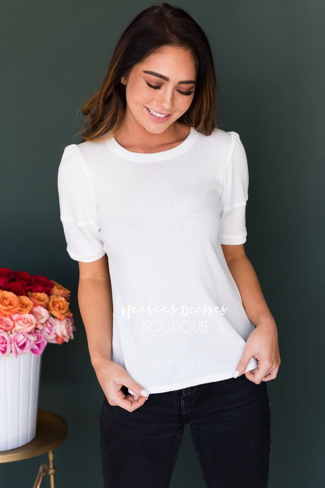 Let it Be Cuff Sleeve Top