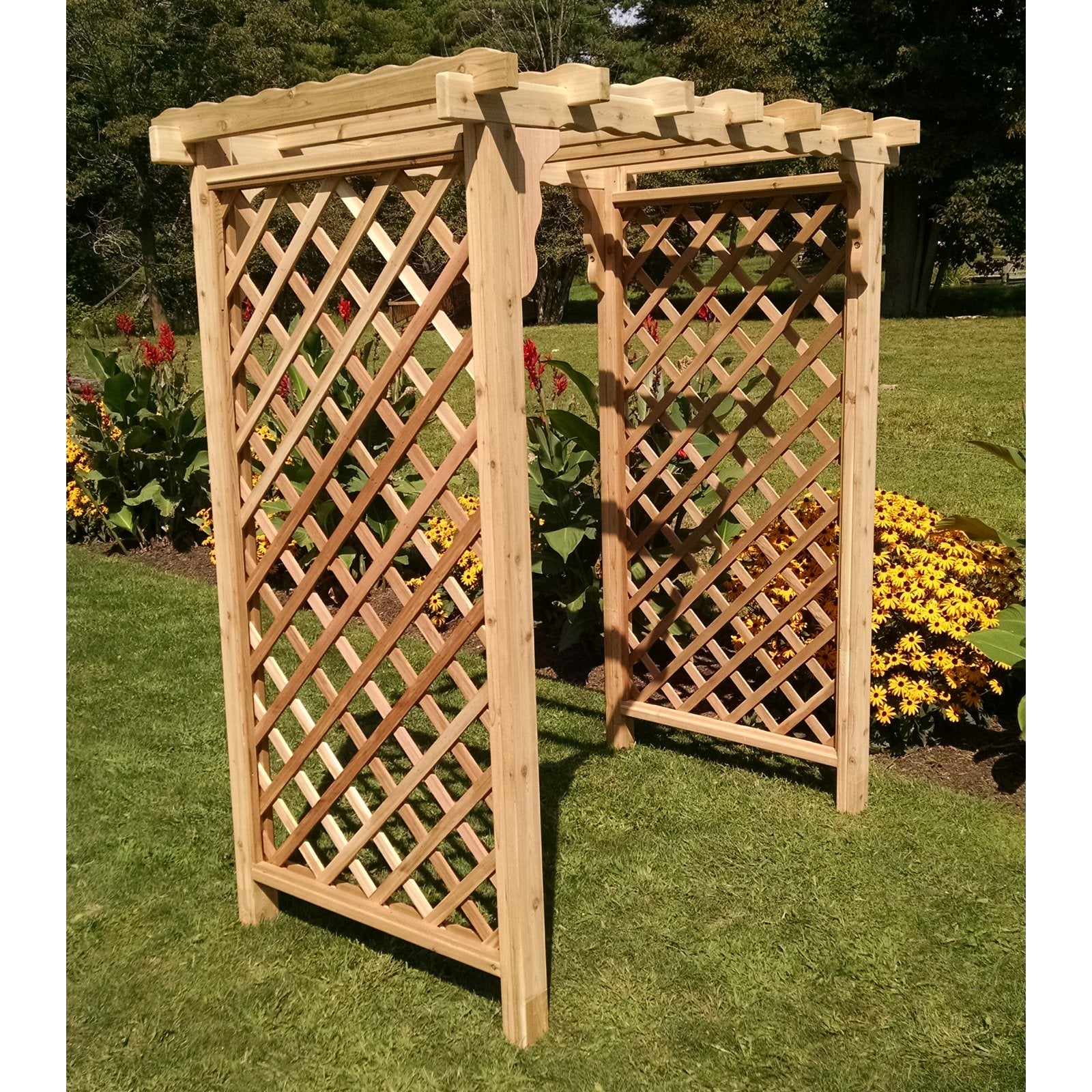 A & L Furniture Covington 7.5 ft. High Wood Arbor