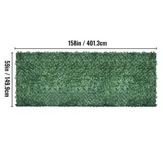 VEVOR 59 in. x 158 in. Faux Leaf Artificial Hedges 3-Layers Outdoor Greenery Leaves Panel Ivy Privacy Fence Screen for Garden RZZWWLYC59158OST3V0