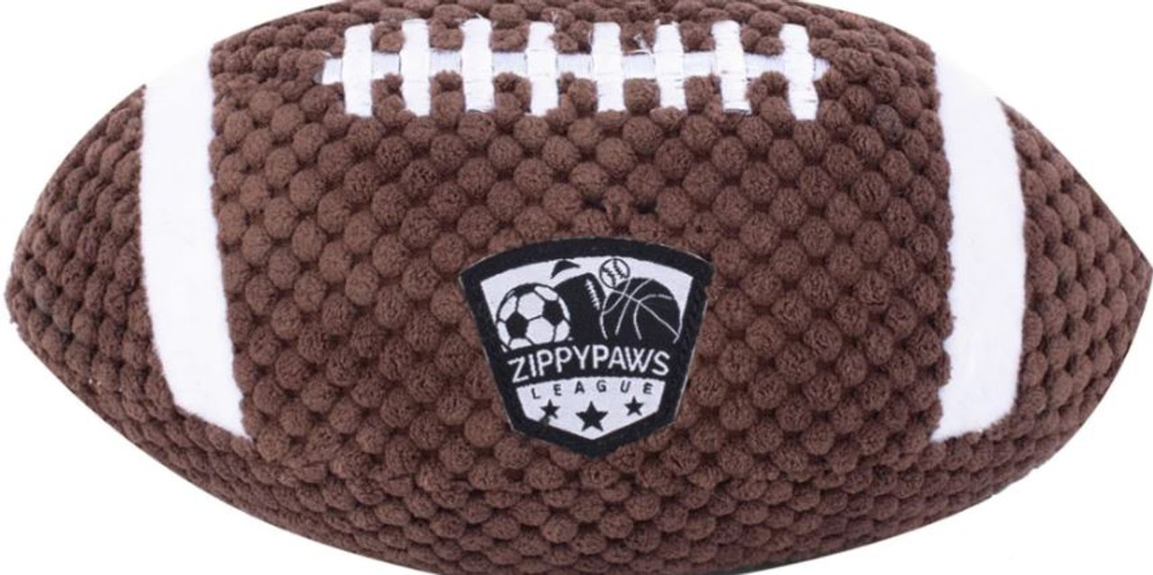 Zippy Paws SportsBallz Football Plush Dog Toy