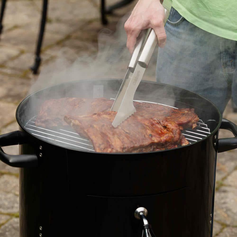 Cuisinart 16 in Vertical Charcoal Smoker and Grill in Black