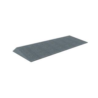 EZ-ACCESS TRANSITIONS 14 in. L x 40 in. W x 1.5 in. H Angled Entry Door Threshold Mat Grey Rubber TAEMGRY01 1.5