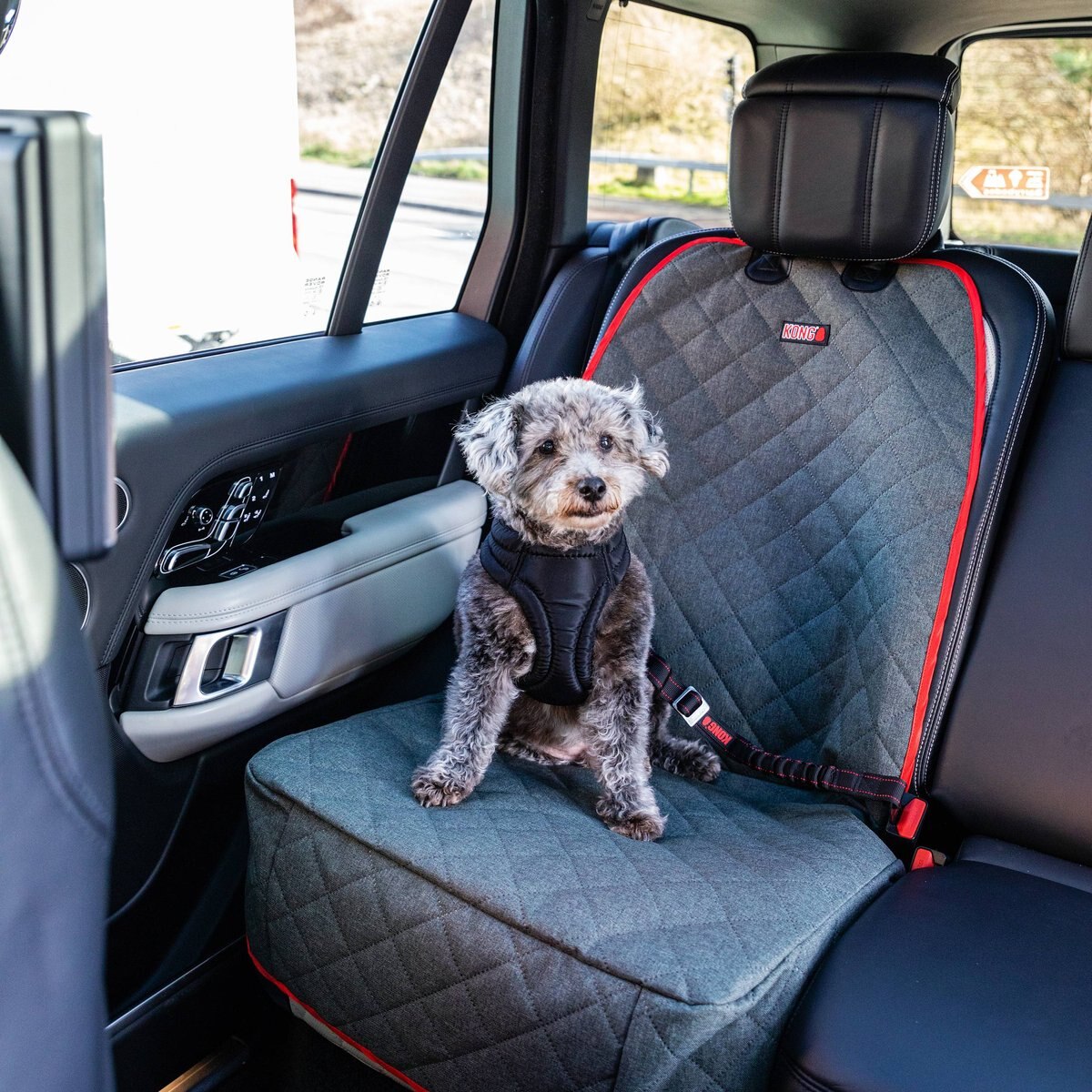 KONG Single Seat Cover， Gray and Red