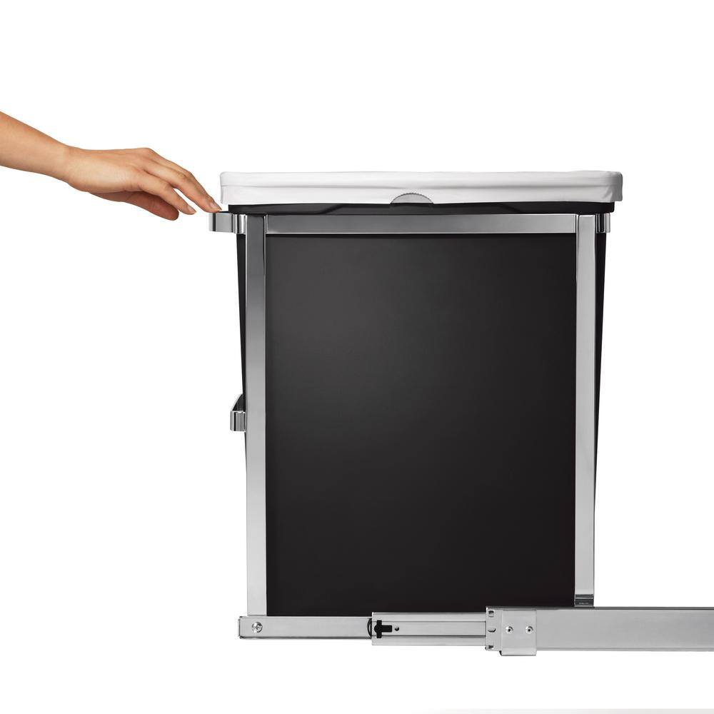 simplehuman 30-Liter Commercial-Grade Under-Counter Pull-Out Trash Can CW1124