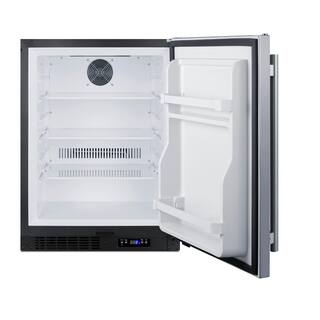 Summit Appliance 4.0 cu. ft. Upright Frost-Free Freezer in Stainless Steel ADA Height ALFZ51