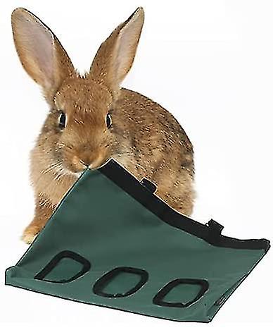 Rabbit Hay Feeder Bag， Hay Feeder For Bunny Guinea Pig Chinchilla Hamsters Small Animals，  Hanging Feeder For Rabbit  600d Oxford Cloth Fabric(black)