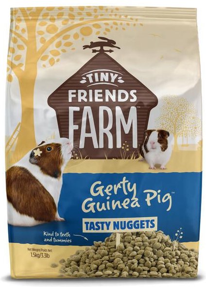 Tiny Friends Farm Gerty Tasty Nuggets Guinea Pig Food， 3.3-lb bag