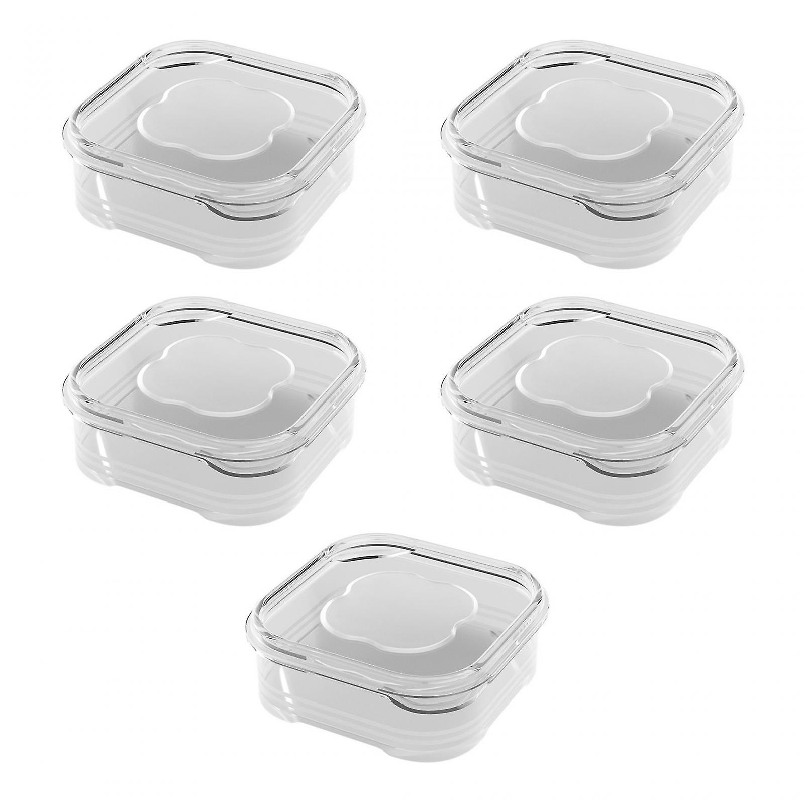 5 Pieces Food Containers For Refrigerator Transparent Food Storage Container