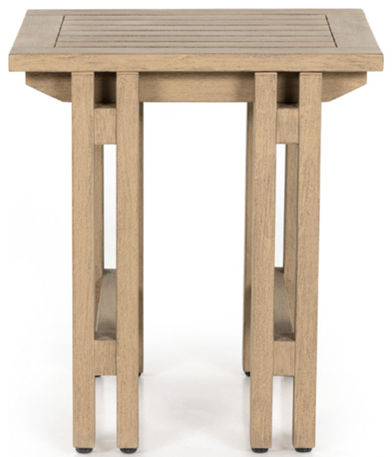 Boone Outdoor End Table   Transitional   Outdoor Side Tables   by Marco Polo Imports  Houzz