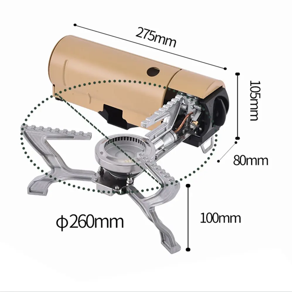 Outdoor Camping Cooking Set Folding Gas Mini Outdoor Hiking Camp Picnic Folding Gas Camping Stoves