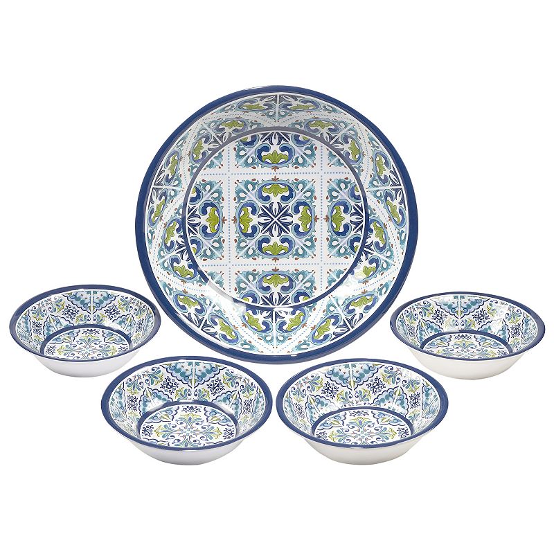 Certified International Mosaic 5-pc. Melamine Salad/Serving Set