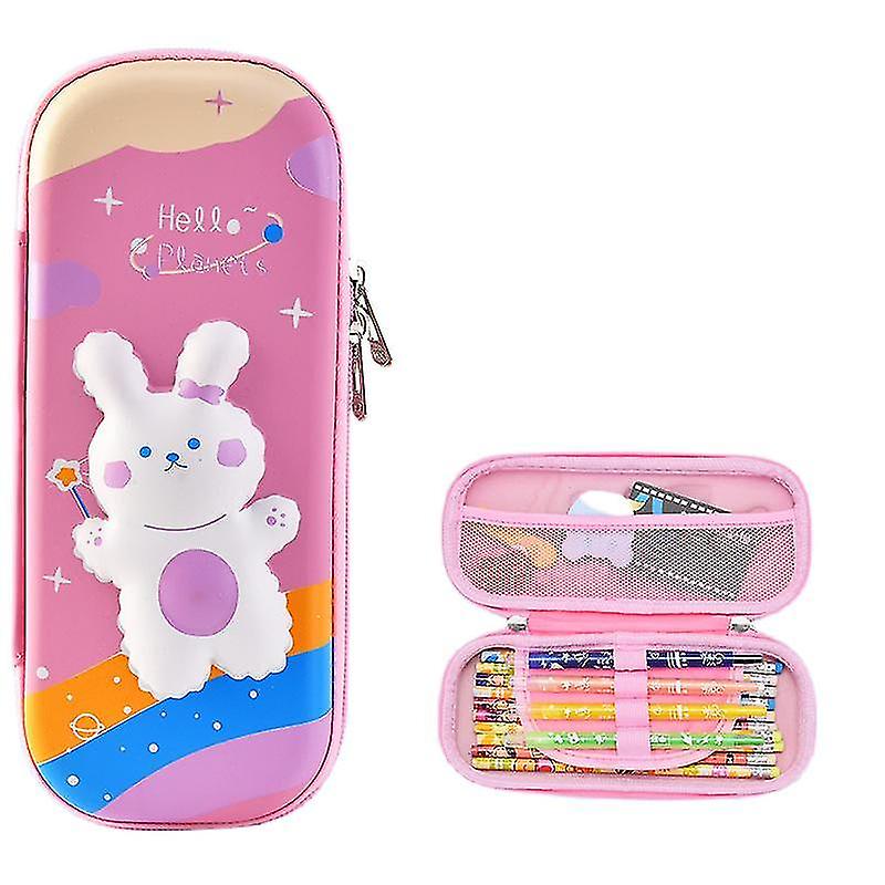 Cute Pencil Case  Pencil Pouch Medium Capacity Portable Multifunction Pen Bag With Compartments For Girls Kids Teenmini Bunny