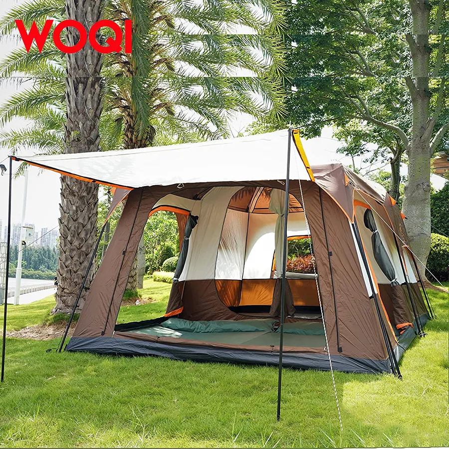 WoQi Bedroom and Living Room Large Space for 3/6/8/12 People for Camping Outdoors   Travel Tent