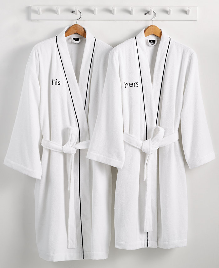 Hotel Collection His or Hers Robe 100% Turkish Cotton