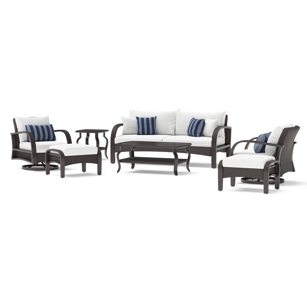 Barcelo 7 Piece Sunbrella Outdoor Patio Motion Club Seating Set