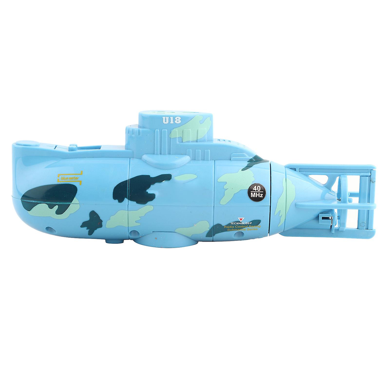 Rechargeable Rc Toy Remote Control Submarine Model Diving Boat(blue)