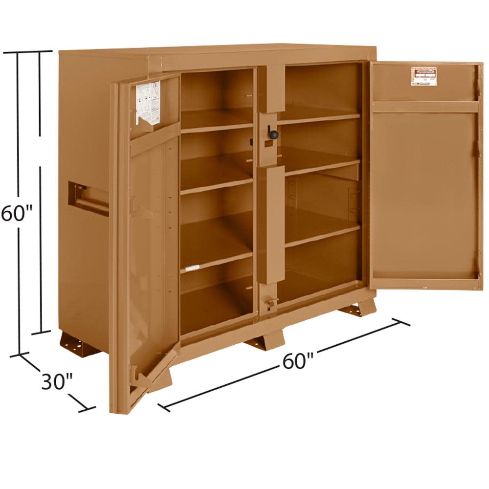 JOBMASTER® Cabinet， 59.4 Cu. Ft. Steel Jobsite Box ;