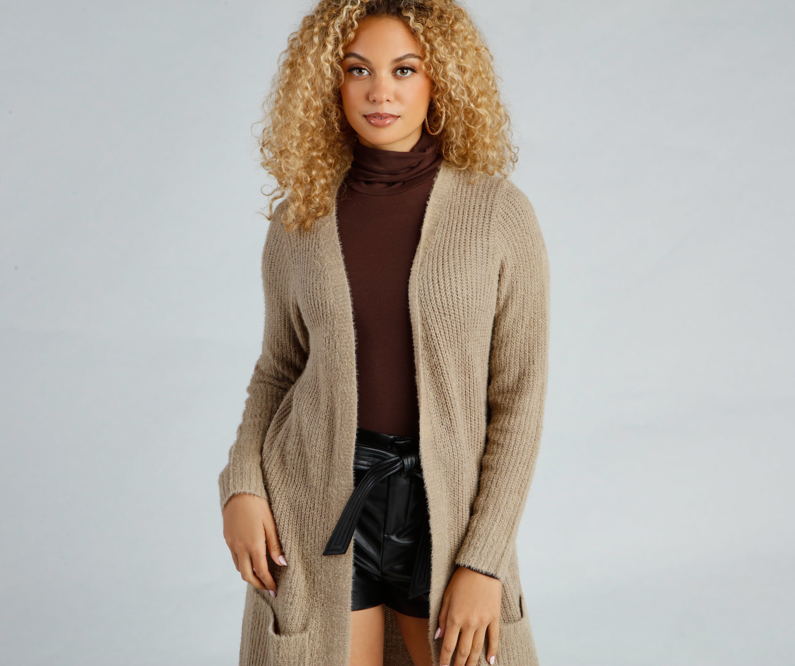 So Cozy Fuzzy Knit Cardigan