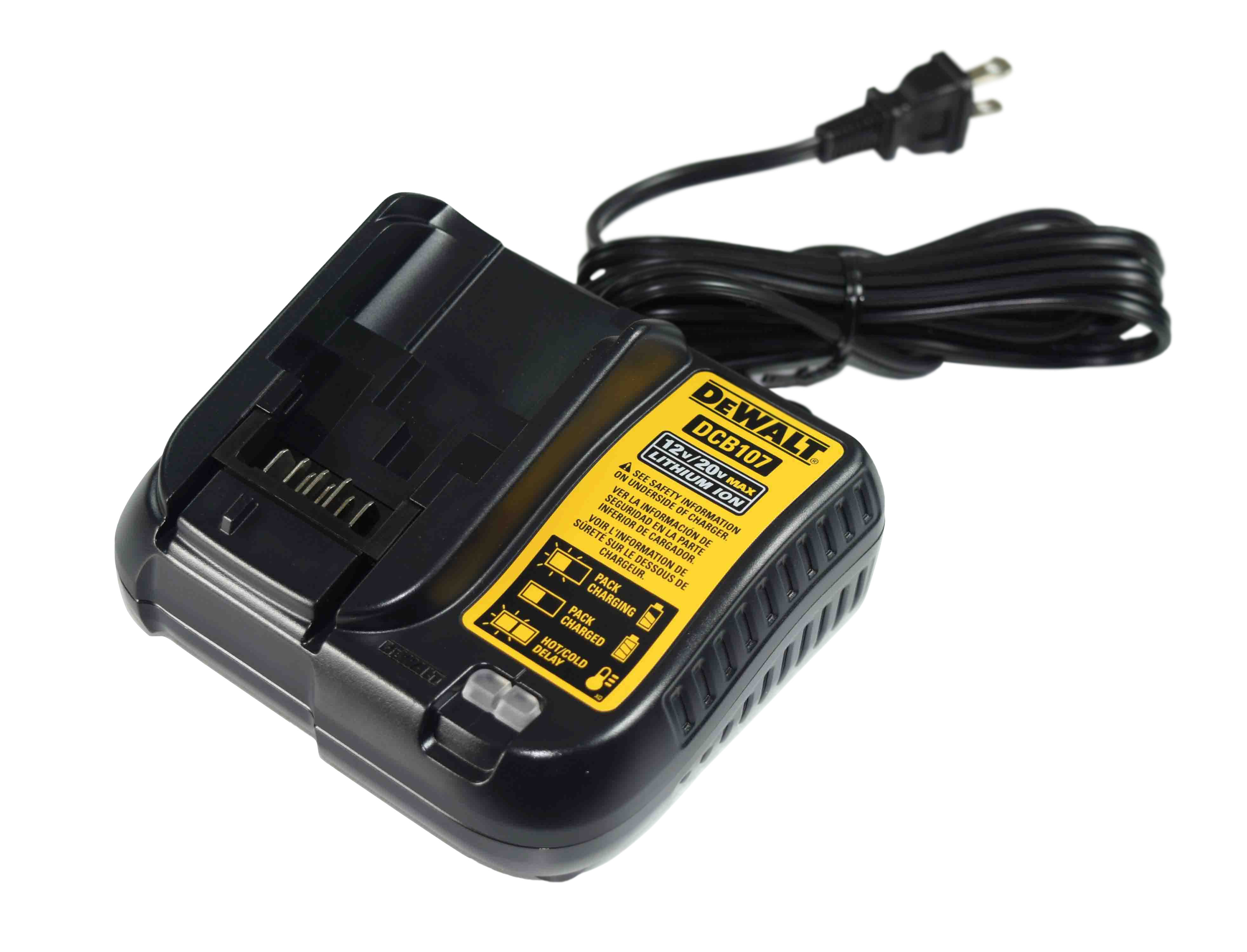 Dewalt Dcb107 Lithium Ion Battery Charger 12v / 20v - 6 Pack