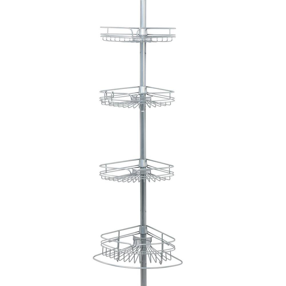 Zenna Home Tension Pole Shower Caddy in Chrome E2161PC