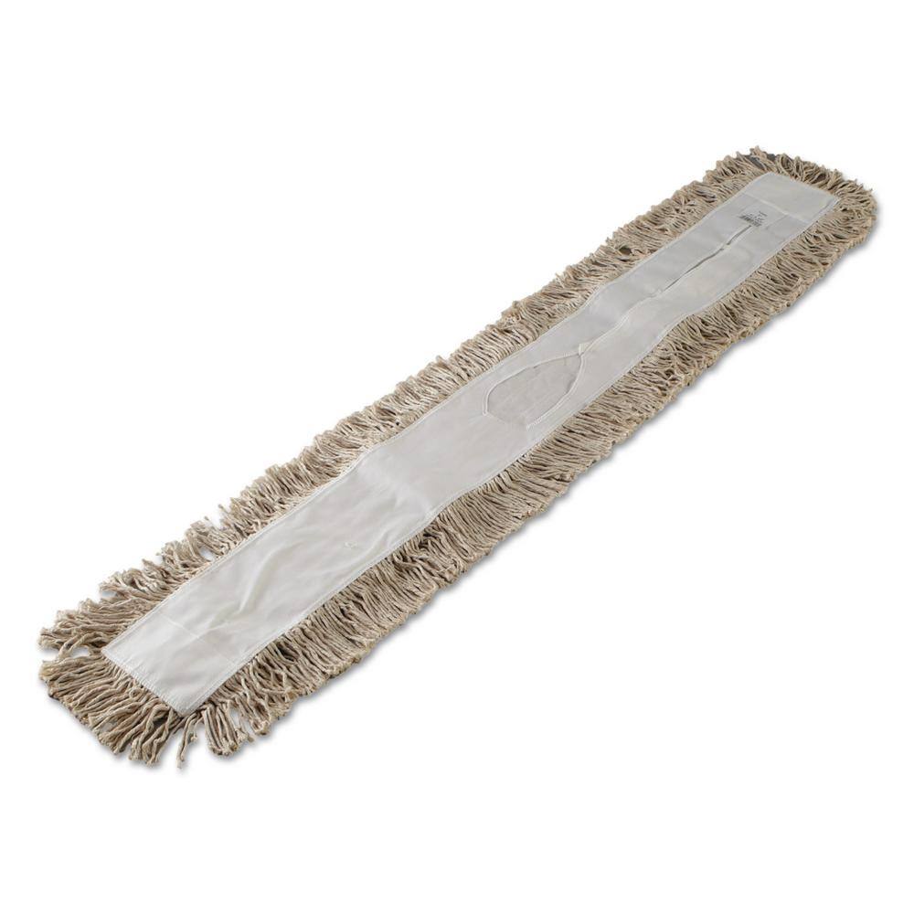 Boardwalk Cotton 48 in. Dust Mop Head in White BWK1048