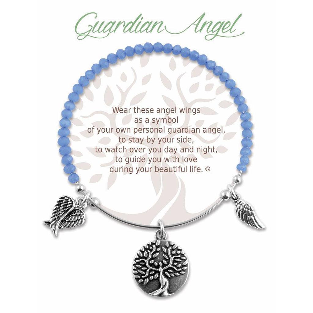 Earth Angel  Guardian Angel Radiant Blue Stone Bracelet