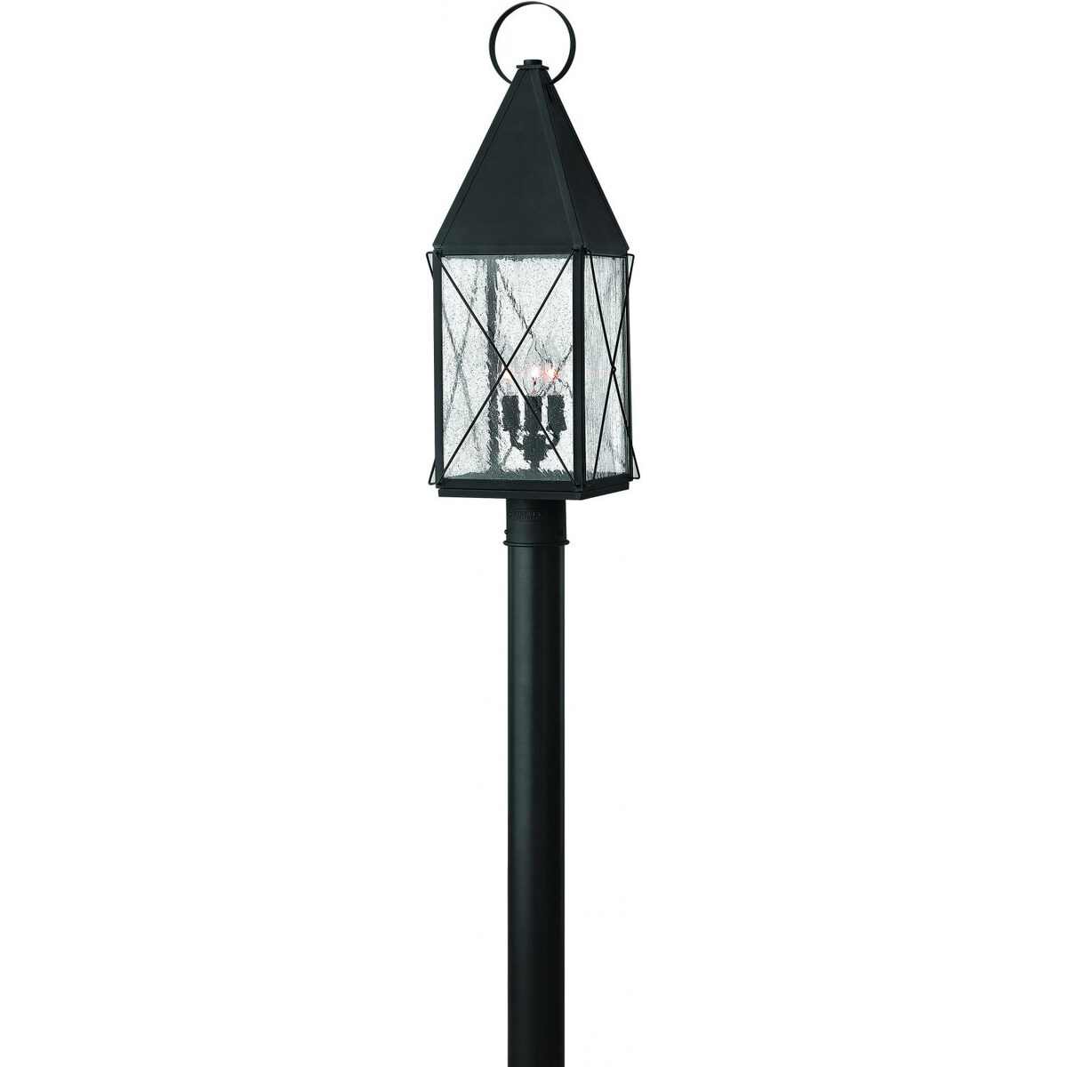 Hinkley Lighting York Three Light 28-Inch Outdoor Post Light