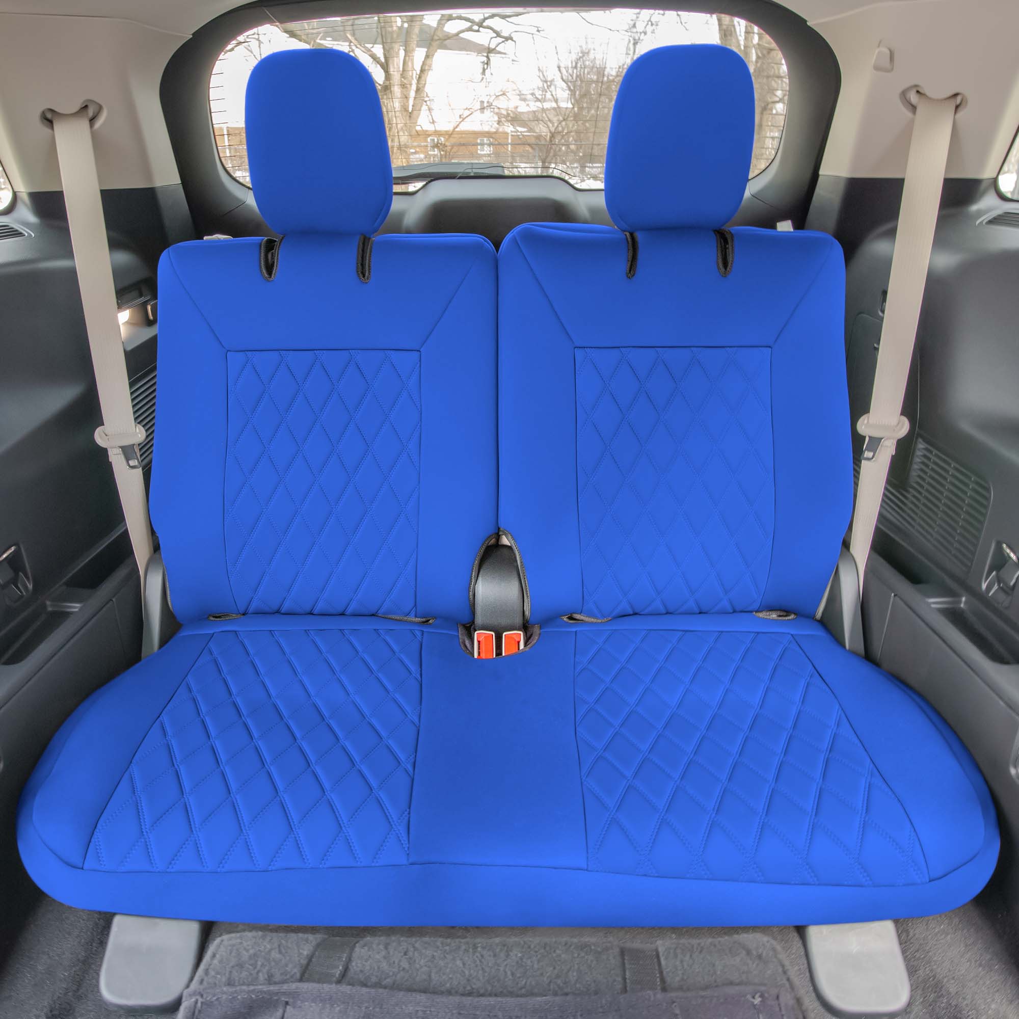 FH Group Neoprene Custom Fit Car Seat Covers for 2020-2022 Ford Explorer Base with Water Resistant Neosupreme Insert - Rear Set