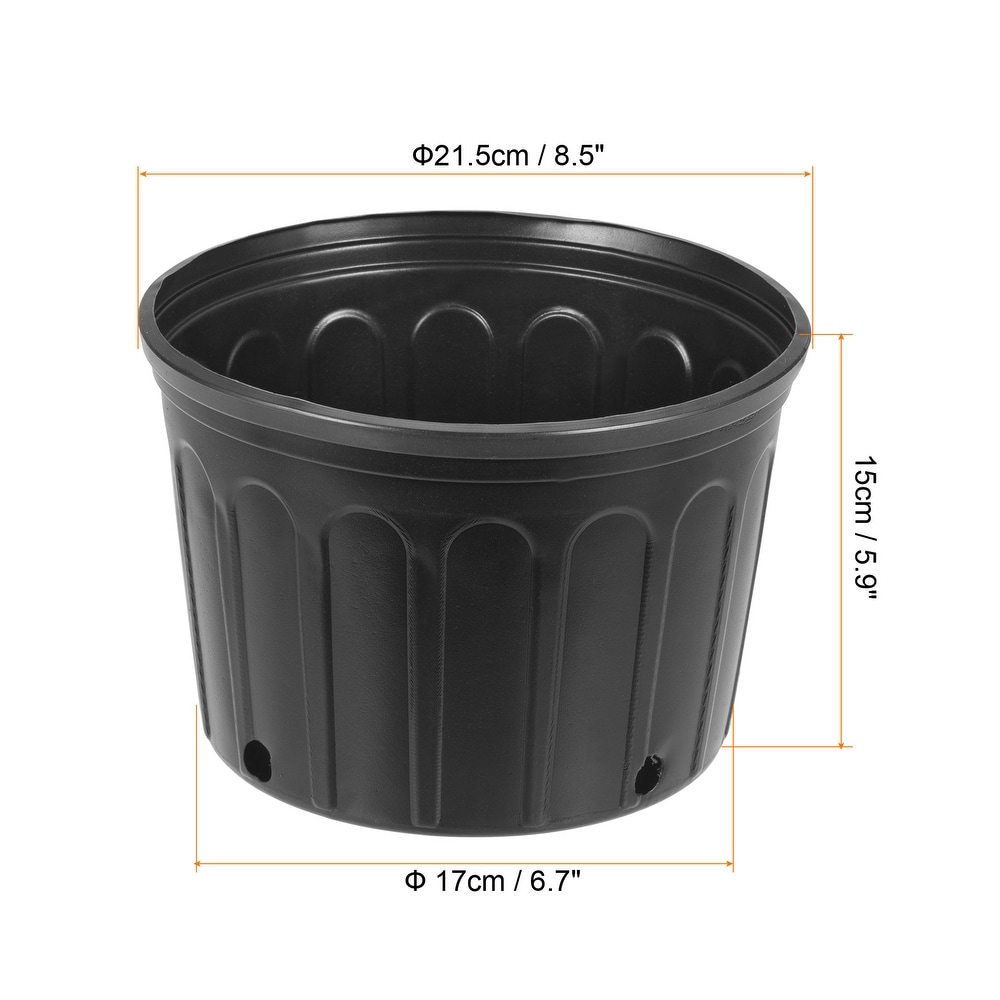 Plastic Plant Nursery Pots Flower Starting Planter Containers  5Pcs