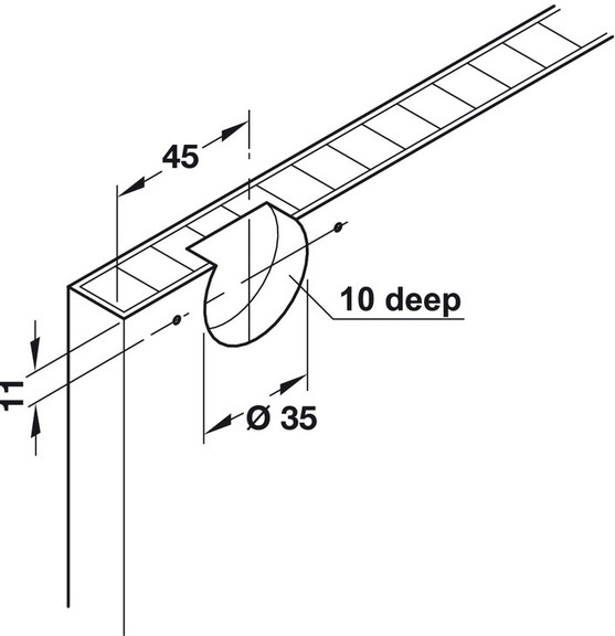 Hafele 405.82.215 Sliding Door Hardware  Hawa Clip...