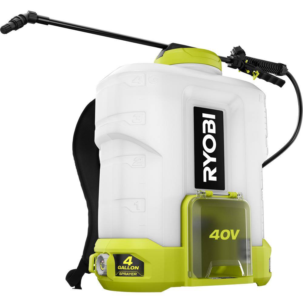 RYOBI 40V Cordless Battery 4 Gal. Backpack Chemical Sprayer (Tool Only) RY40301BTL