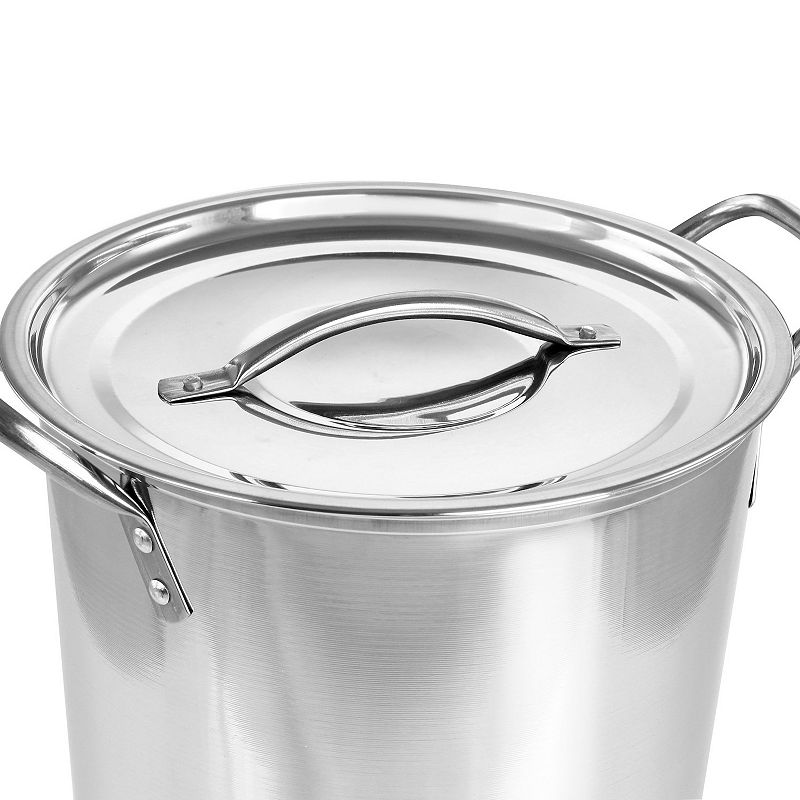 Gibson Everyday Whittington 8 Quart Stainless Steel Stock Pot with Lid