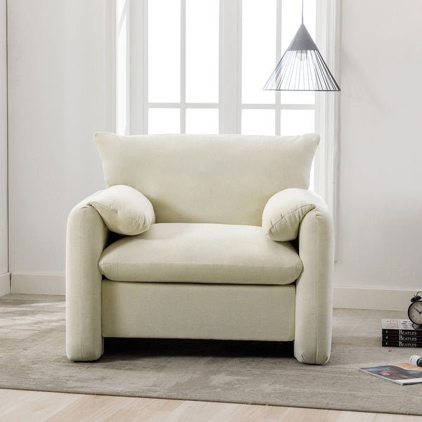 Chenille Oversized Accent Chair Armchair Single Sofa Lounge Chair