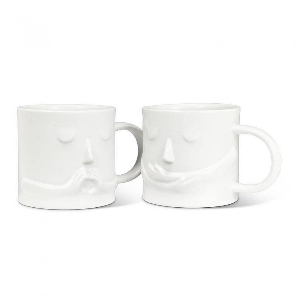 Matte White With Hugging Arms Mug