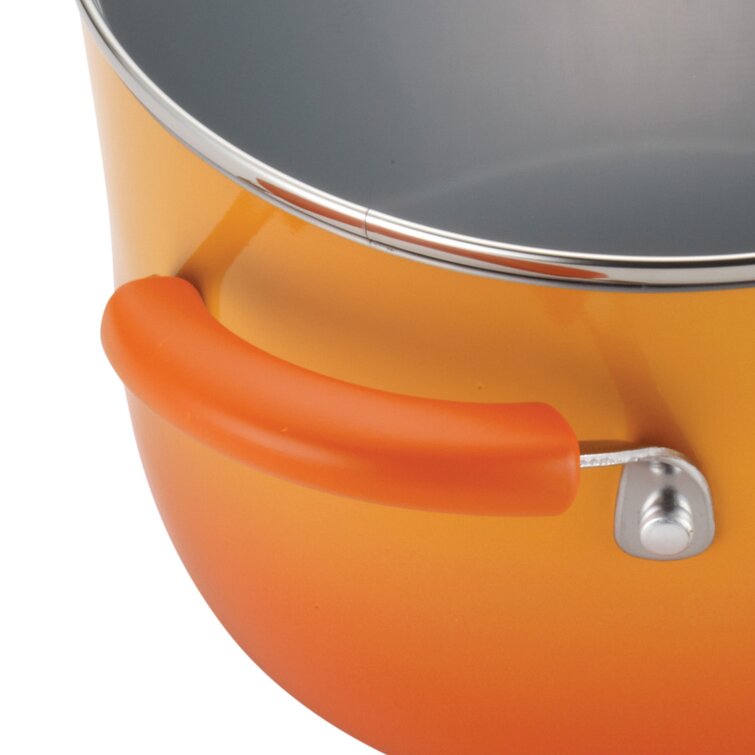 Rachael Ray Classic Brights Hard Enamel Nonstick Cookware Set, 14-Piece