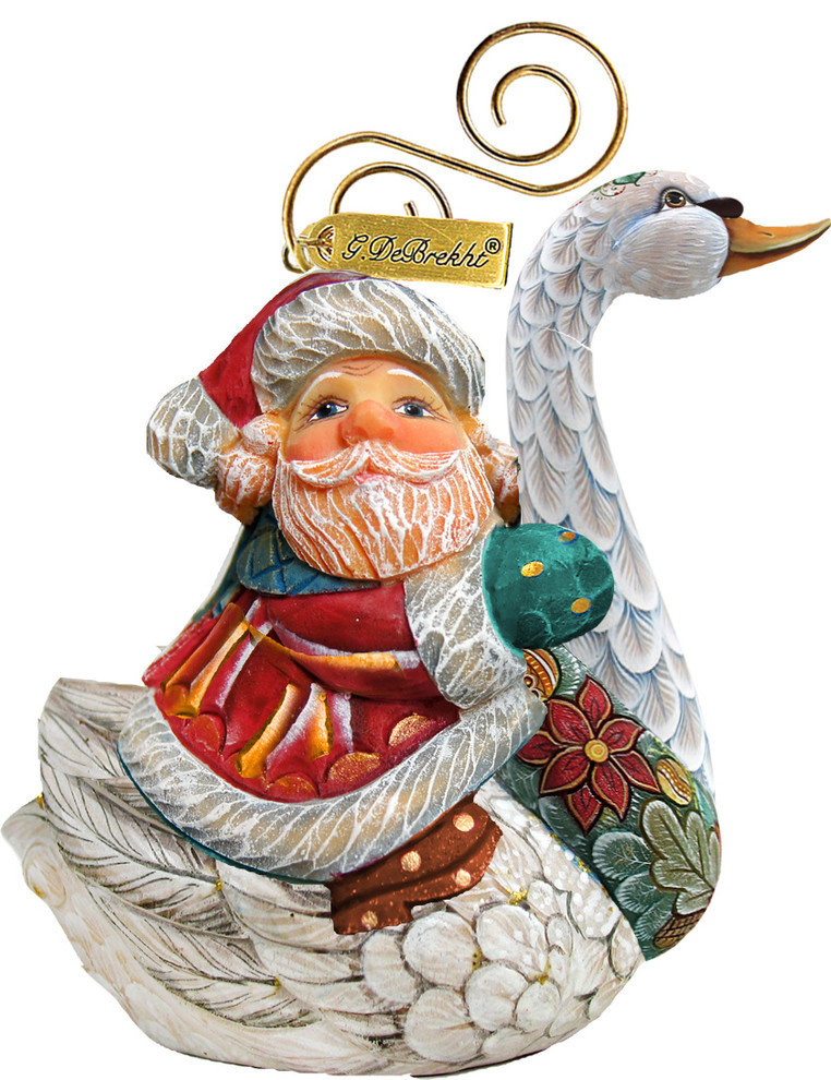 Christmas Goose Santa Ornament   Contemporary   Christmas Ornaments   by G. DeBrekht  Houzz