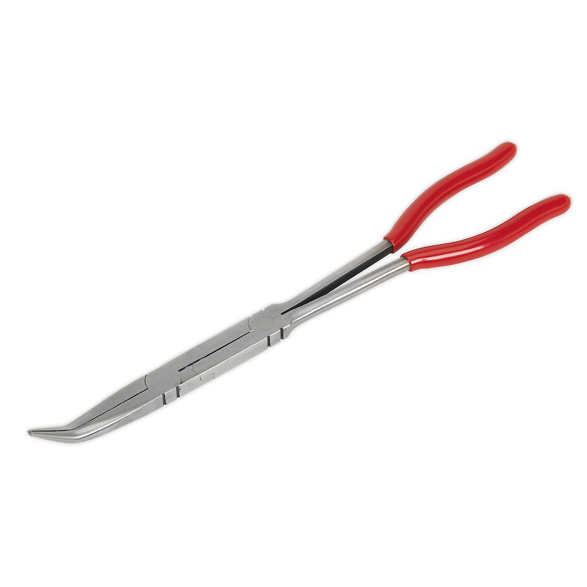 Sealey Ak8592 Needle Nose Pliers 45? Double Joint Long Reach 335Mm