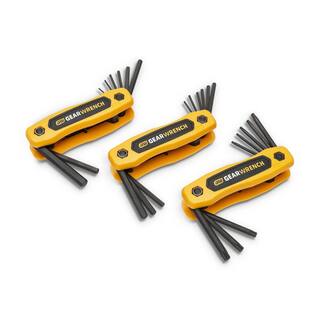 GEARWRENCH SAE Metric  Torx Folding Hex Key Set (25-Piece) 83512