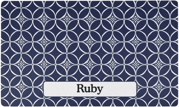 Drymate Personalized Dog and Cat Placemat， Indigo