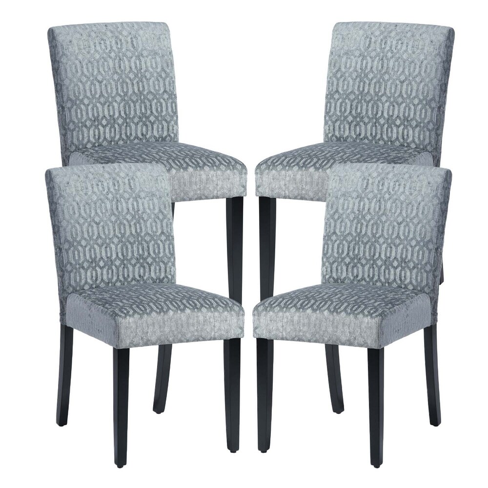 HomyLin Modern Upholstered Parson Dining Chair With Solid Wood Legs Set of 4