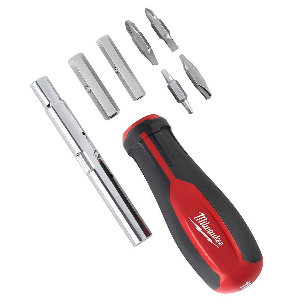 MW 11-in-1 Multi-Tip Screwdriver with Square Drive Bits 48-22-2761