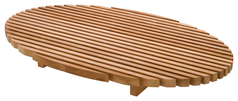 Oval Teak Outdoor Coffee Table  Eichholtz Anjuna   Transitional   Outdoor Coffee Tables   by Oroa   Eichholtz Furniture  Houzz