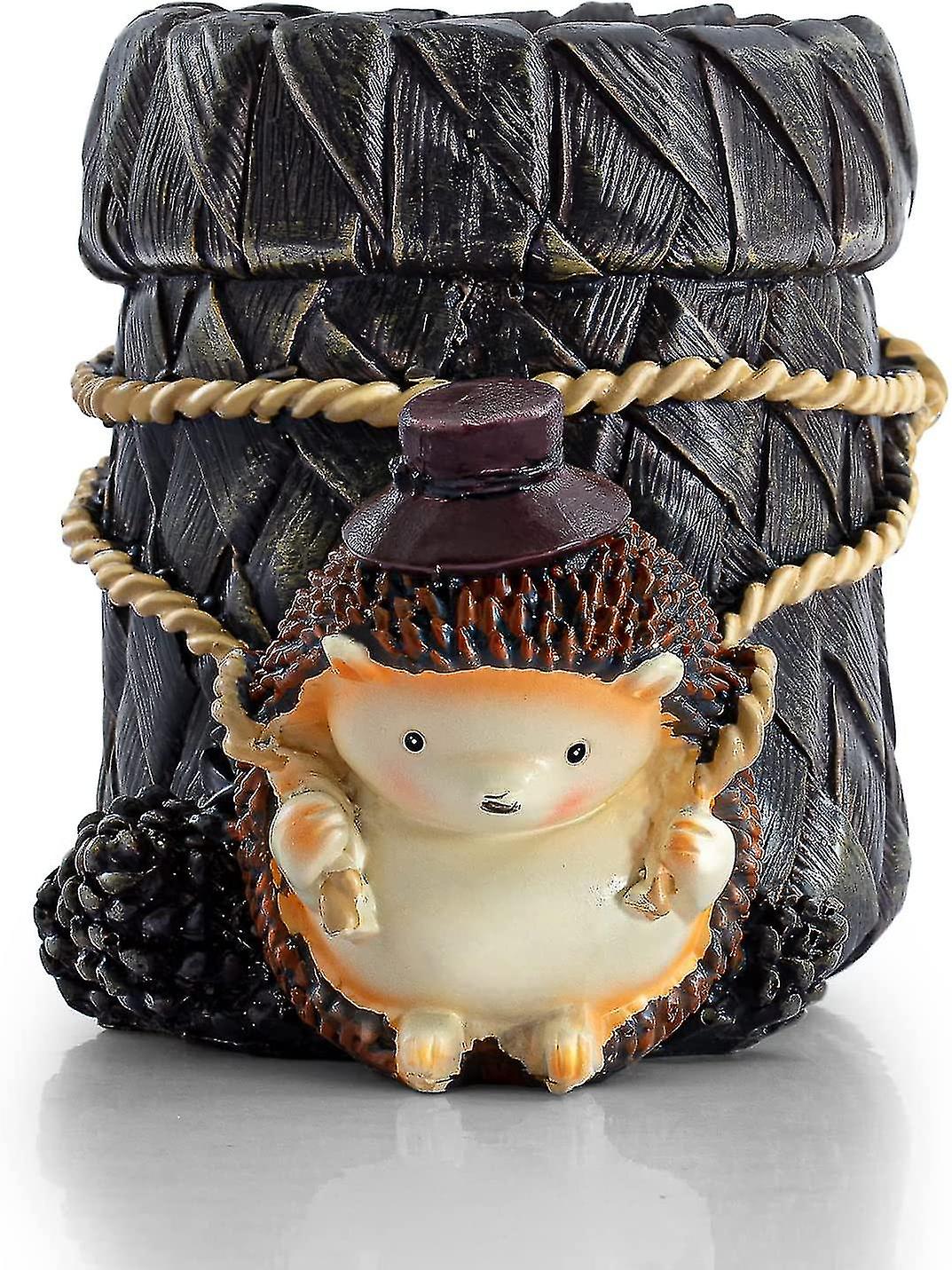 Statue Ornament Hedgehog Pen Holder Learning Ornament Desk Office