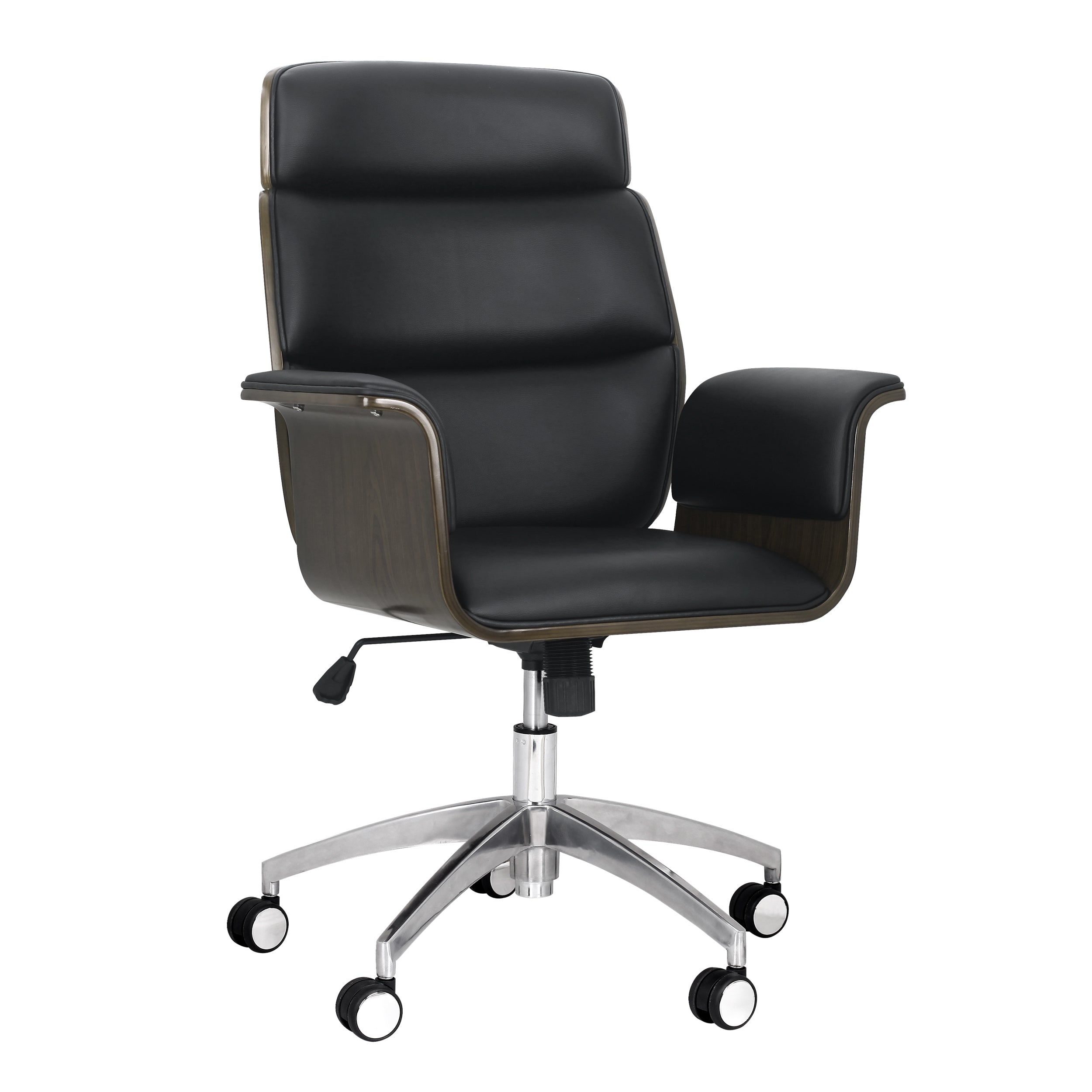 Aleigha Mid-Century Modern Swivel Office Chair