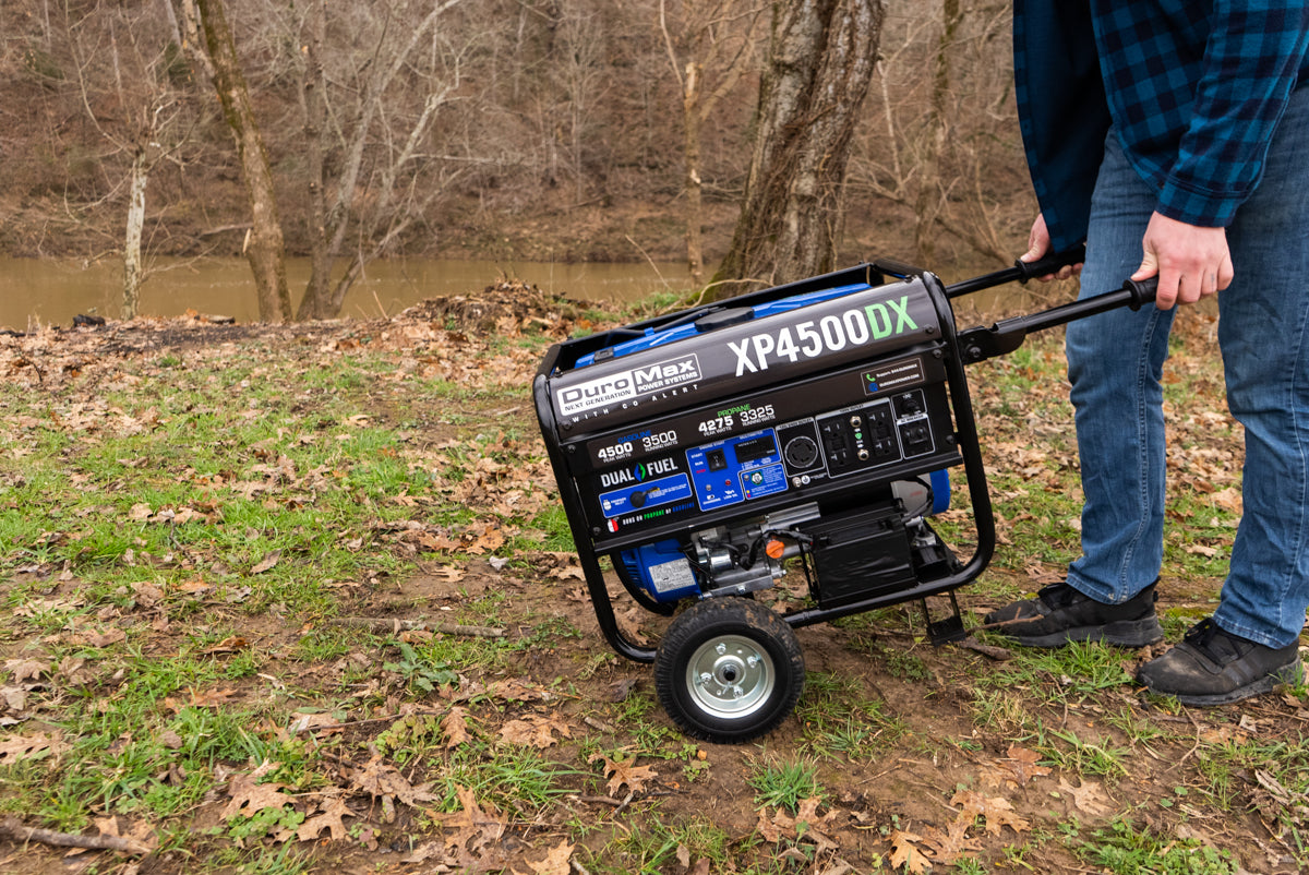 4,500 Watt Dual Fuel Portable Generator w/ CO Alert