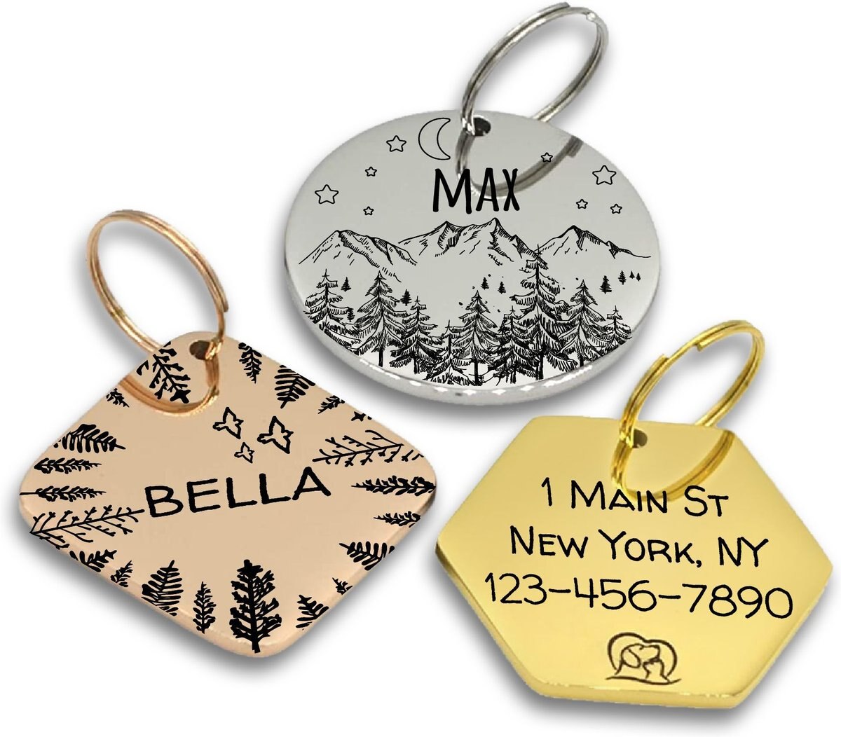 PawFurEver Diamond Personalized Dog ID Tag