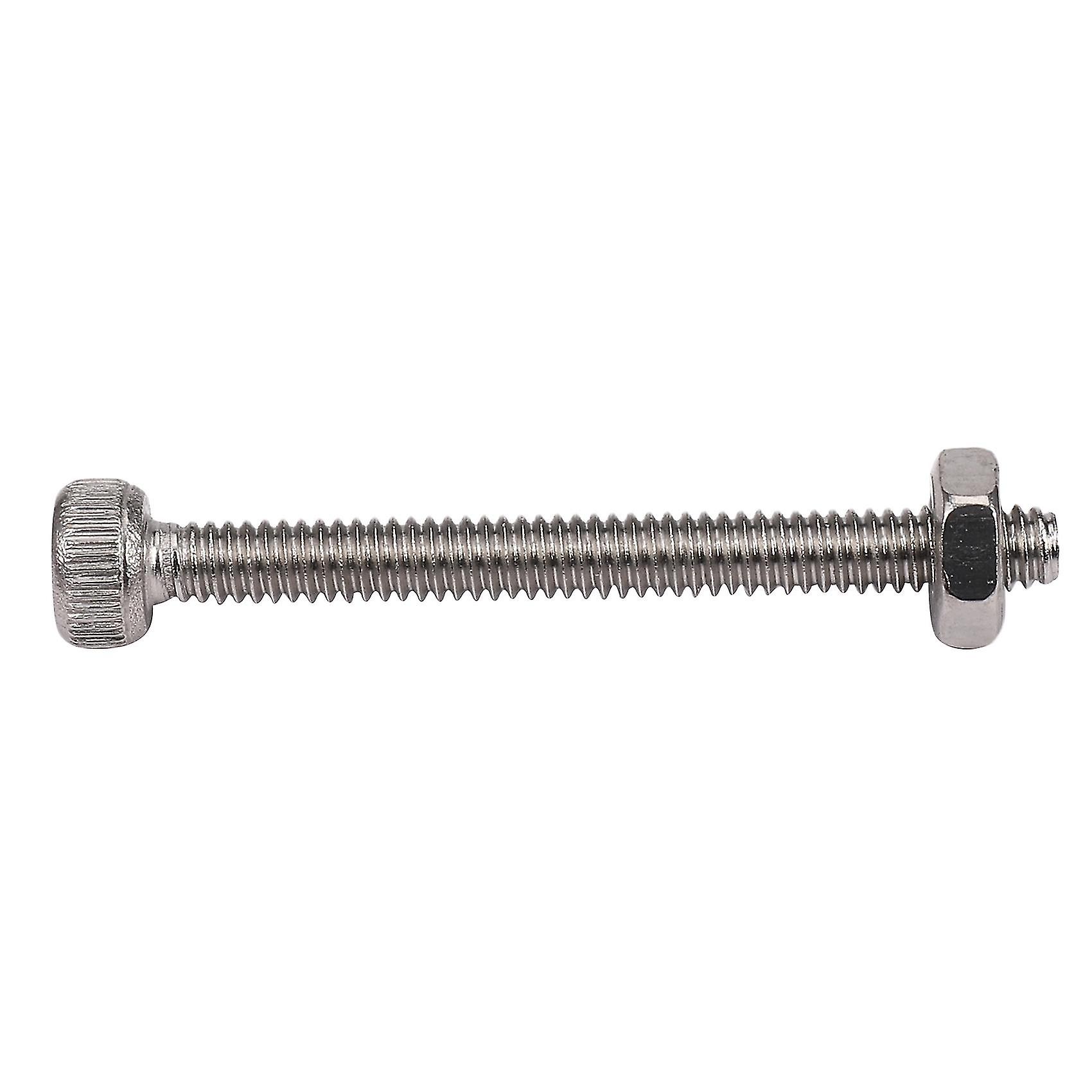 M2 X 20mm Long Hex Socket Knurled Cap Screws Bolts Nuts Set 20pcs